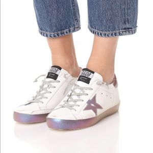 Golden goose metallic sneakers size 38
